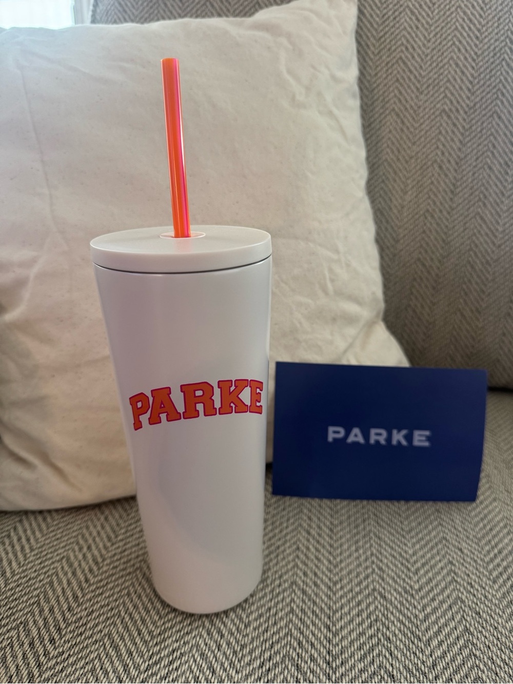 Parke x Dunkin Donuts Stainless Steel Tumbler in Latte White Cream 22 oz Limited